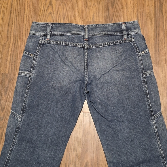 Diesel Womens Vintage Mid-Rise Pin Tuck Flare Jeans Size 30 Y2K Paneled Workwear - Picture 14 of 14